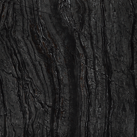 Carreau de porcelaine émaillée avec fissures semblables à du bois ancien gris-noir