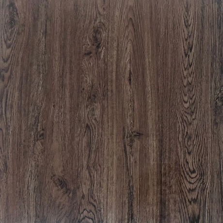 Carreau de porcelaine émaillée à grain de bois brun grisâtre 600*600